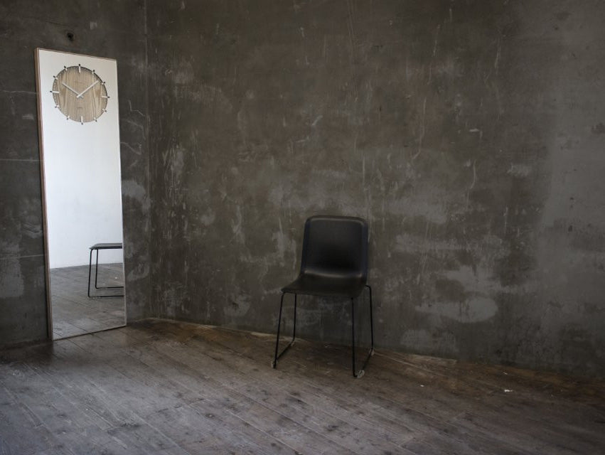 LEFF amsterdam x Richard Hutten "Inverse" Mirror/Clock Hybrid