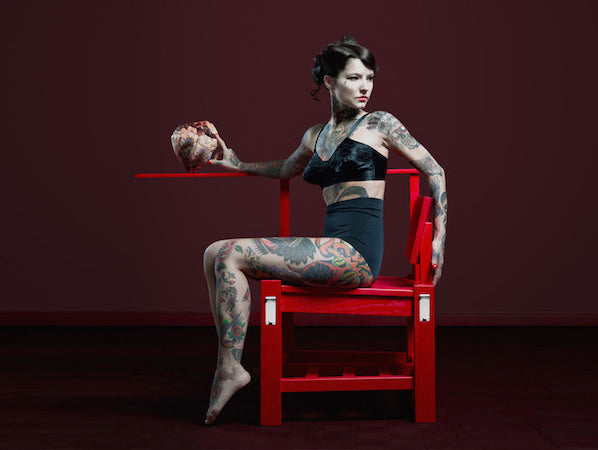 Tattoo Chair by Cookie Bros available exclusively at Jane Richards Interiors