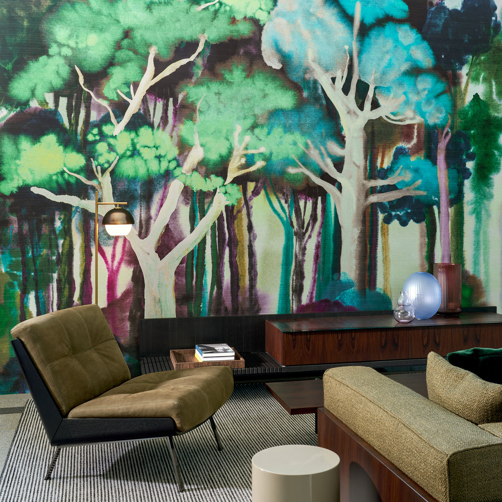 Arte 'Banyan' Panoramic Wallpaper 11531 Deep Forest Room Scene