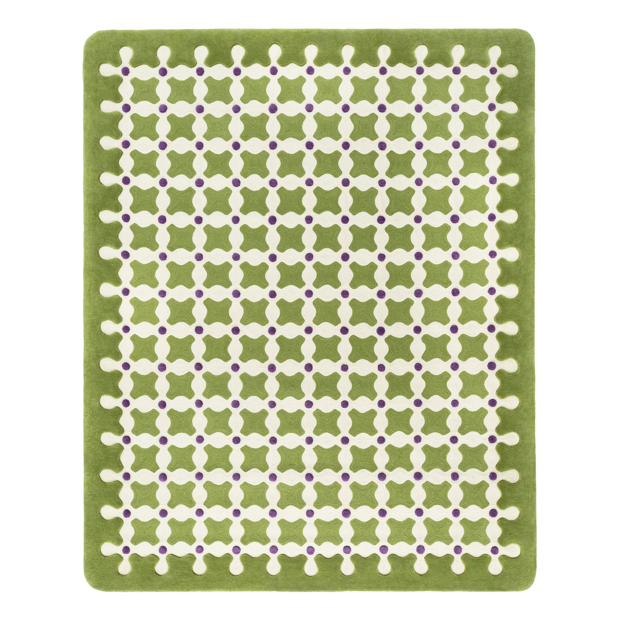 Criss Cross Medium Rug by India Mahdavi