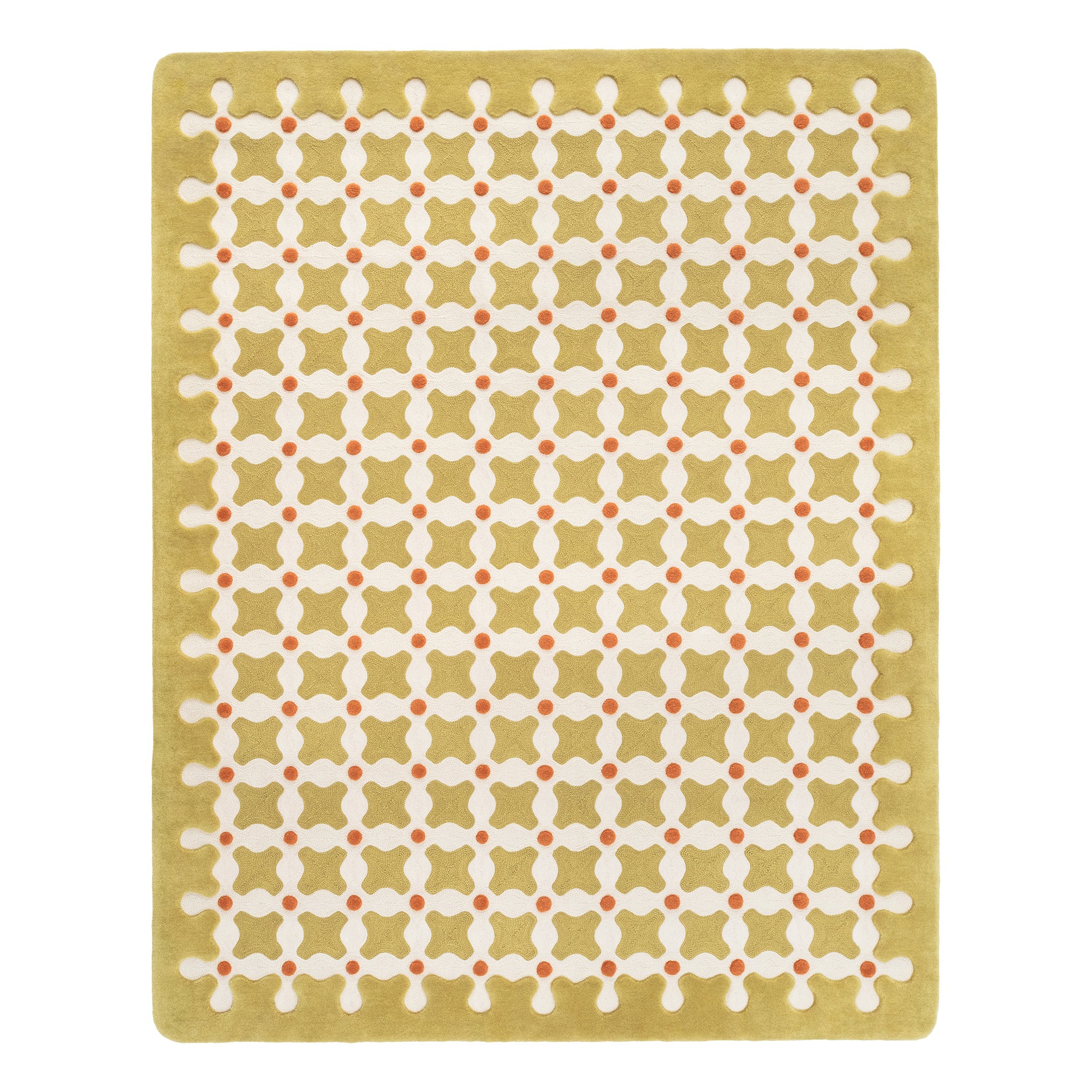 Criss Cross Medium Rug by India Mahdavi