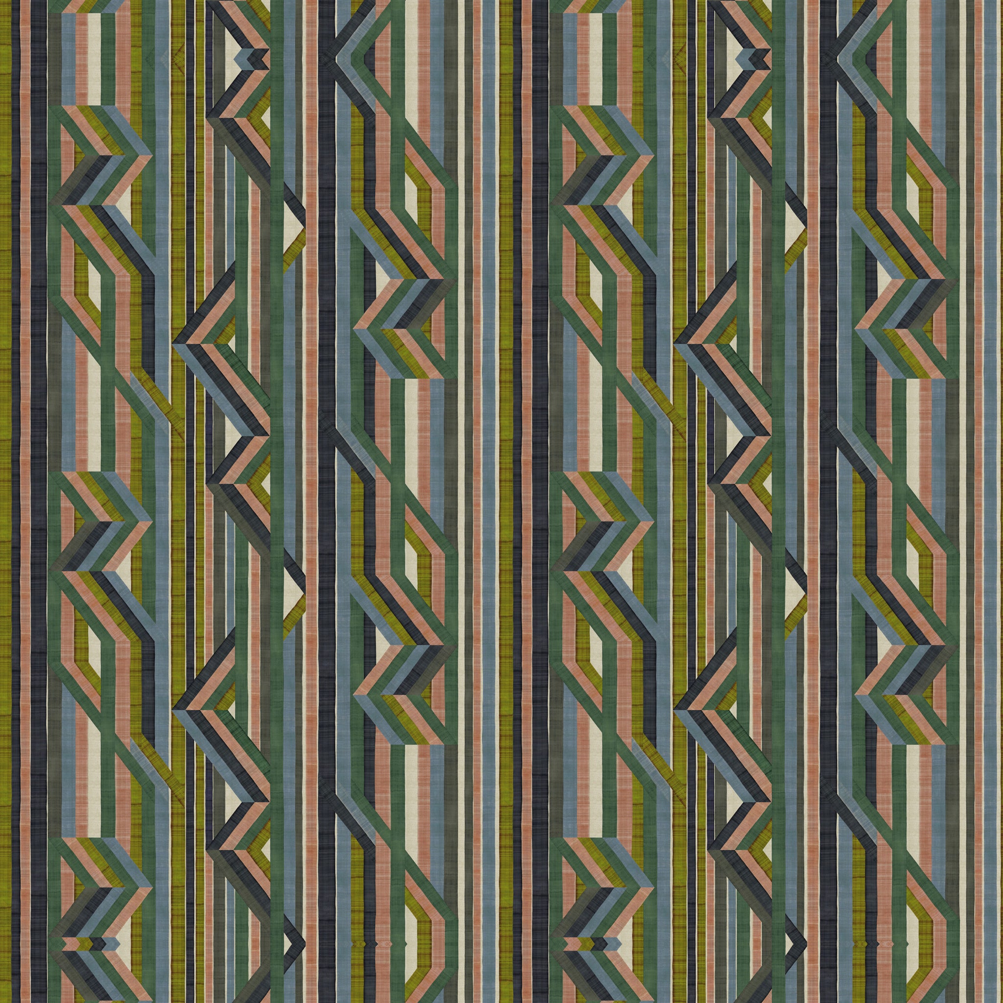 Christian Lacroix 'Reflets Sur Le Rhone' Grasscloth Wallpaper Vert Riziere (PCL7059/01)