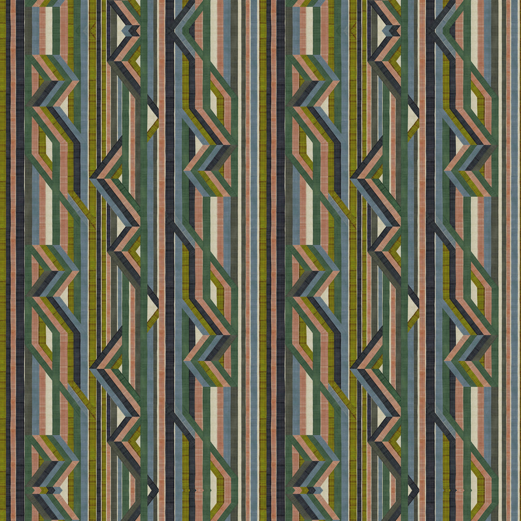 Christian Lacroix 'Reflets Sur Le Rhone' Grasscloth Wallpaper Vert Riziere (PCL7059/01)