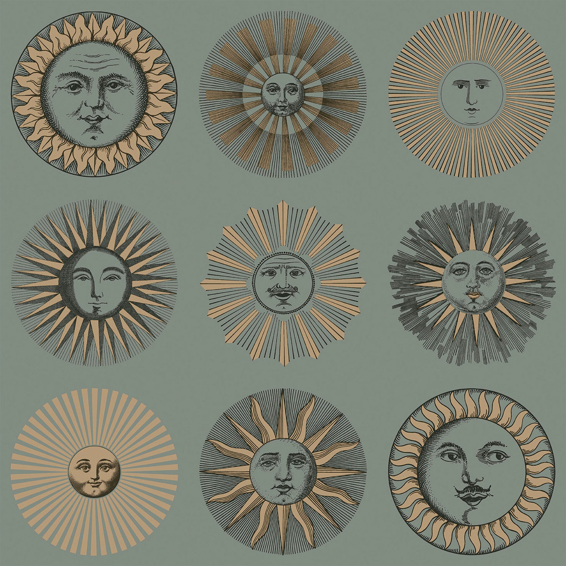 Cole & Son x Fornasetti 'Soli' Wallpaper