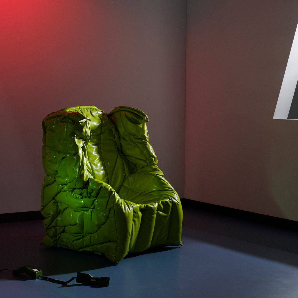 Meritalia 'Shadow' Armchair by Gaetano Pesce - Shadow Green Room Scene