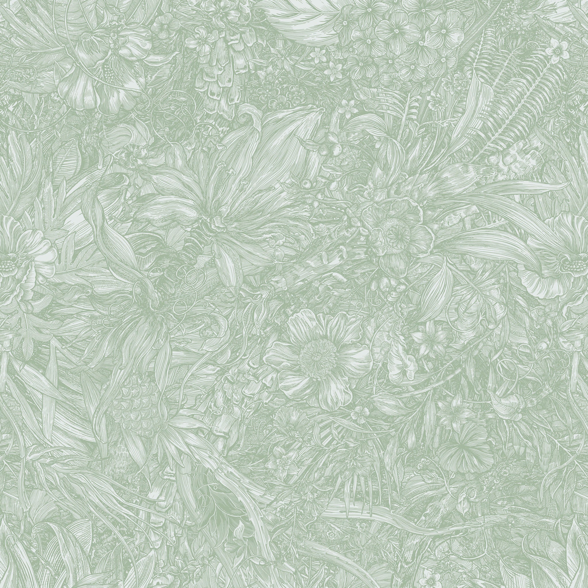 Timorous Beasties 'Jungle Tangle' Superwide Wallpaper