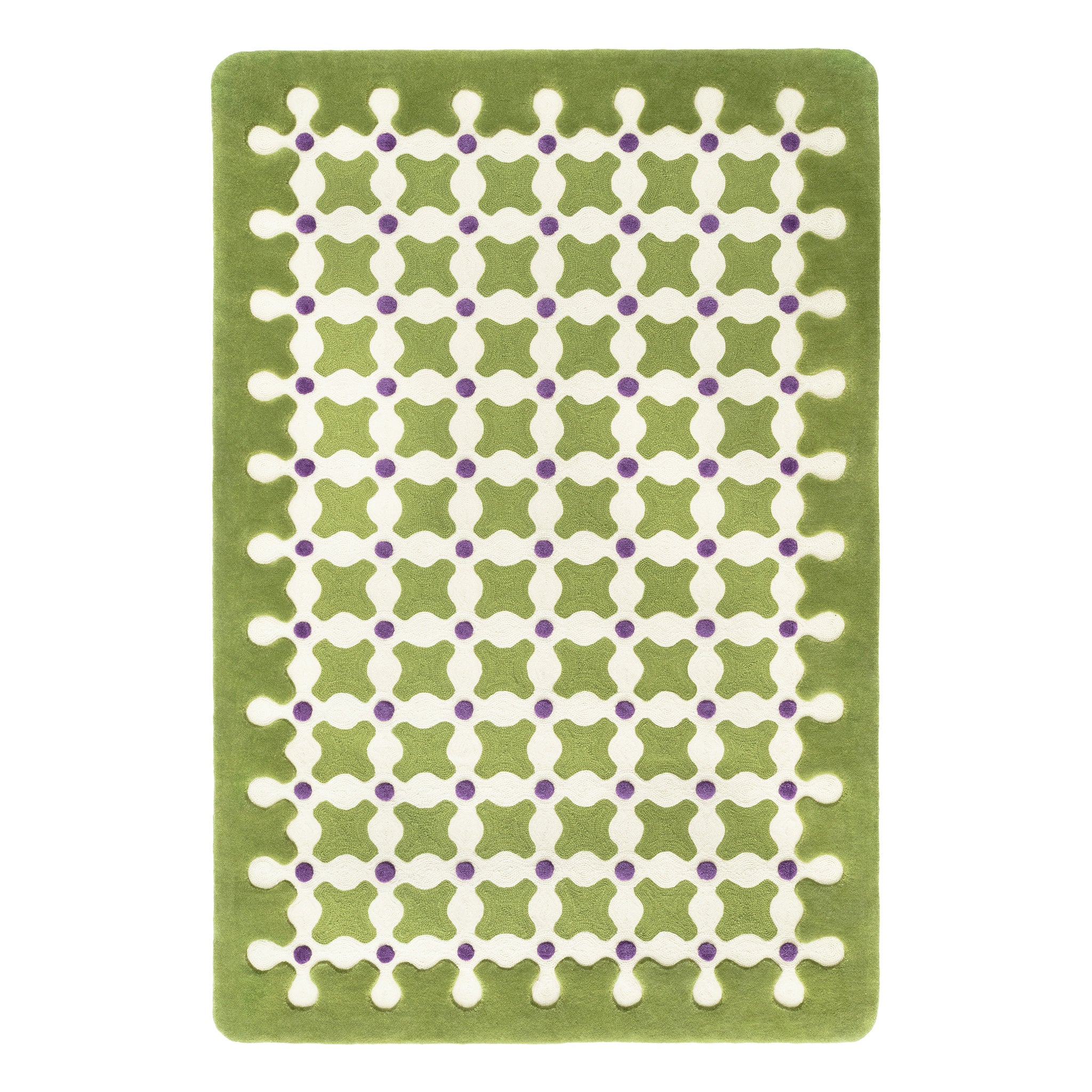 Criss Cross Small Rug by India Mahdavi