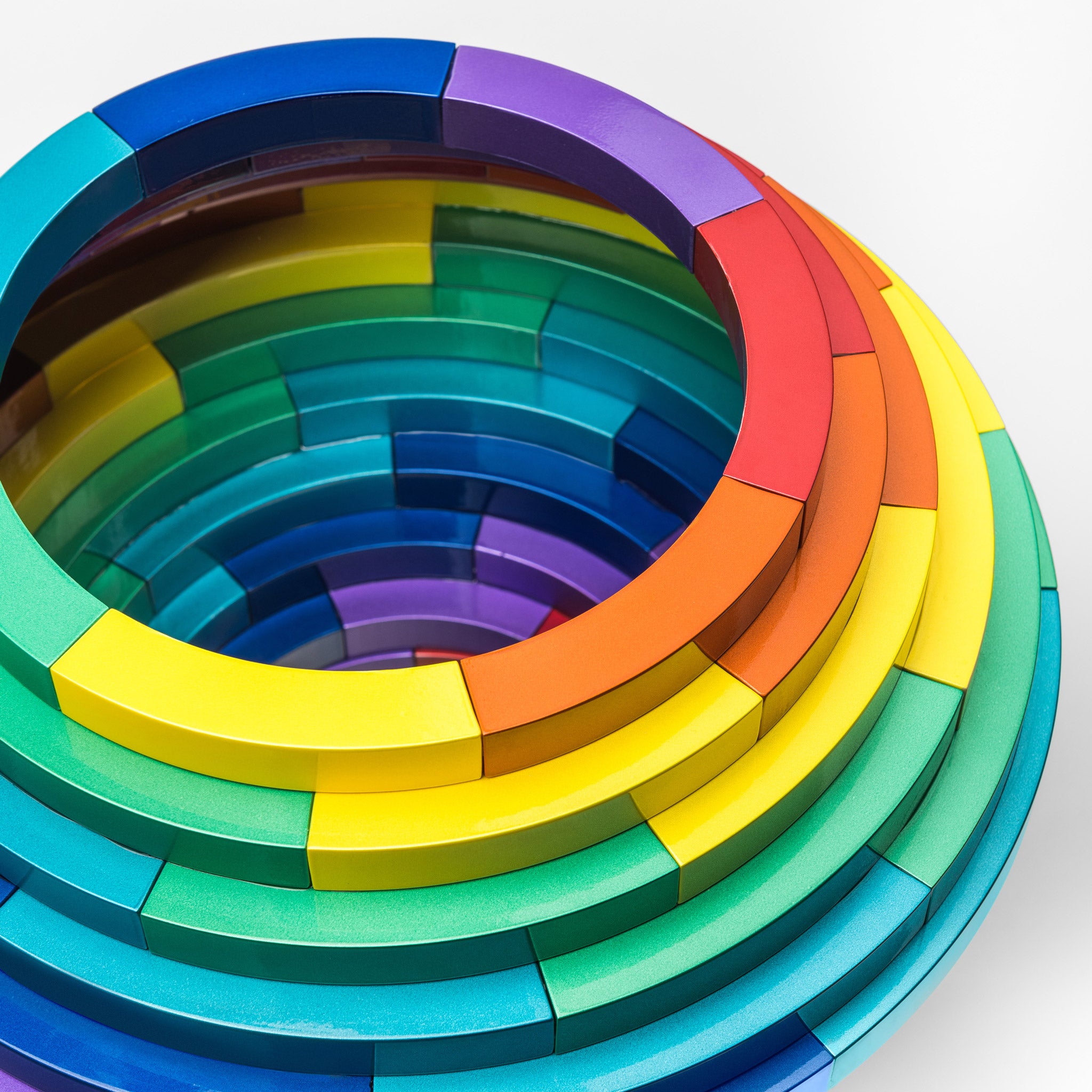 Altreforme Raw & Rainbow 'Giostra' Sculpture by Alessandro Zambelli Detail