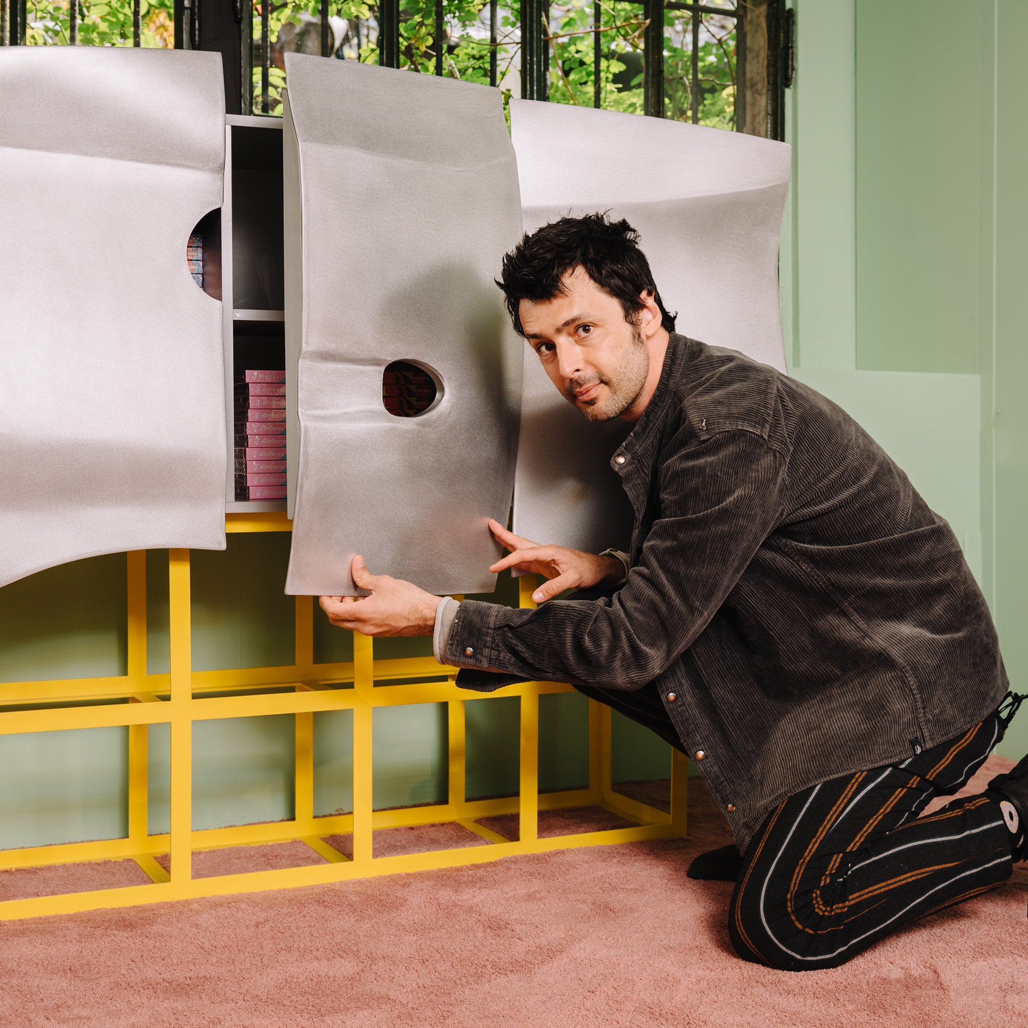 Altreforme Scocca Cabinet by Marcantonio Roomset Portrait