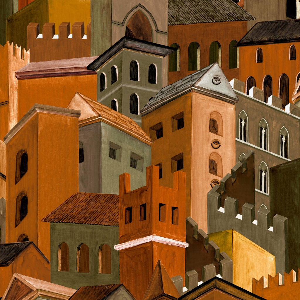 Arte 'Citta di Castello' Wallpaper 97680 - Terracotta