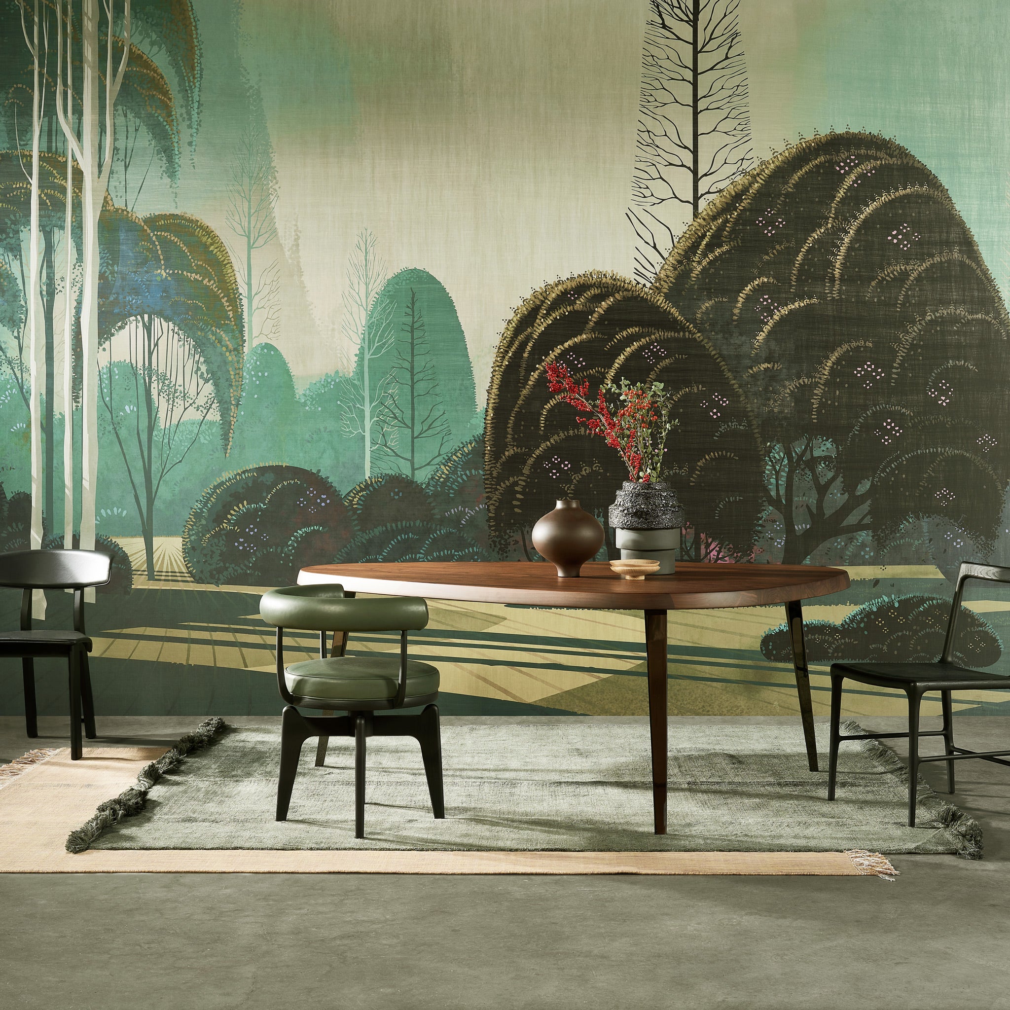 Arte 'Le jardin Mystique' Wallpaper 97550 - Fantasy Roomset