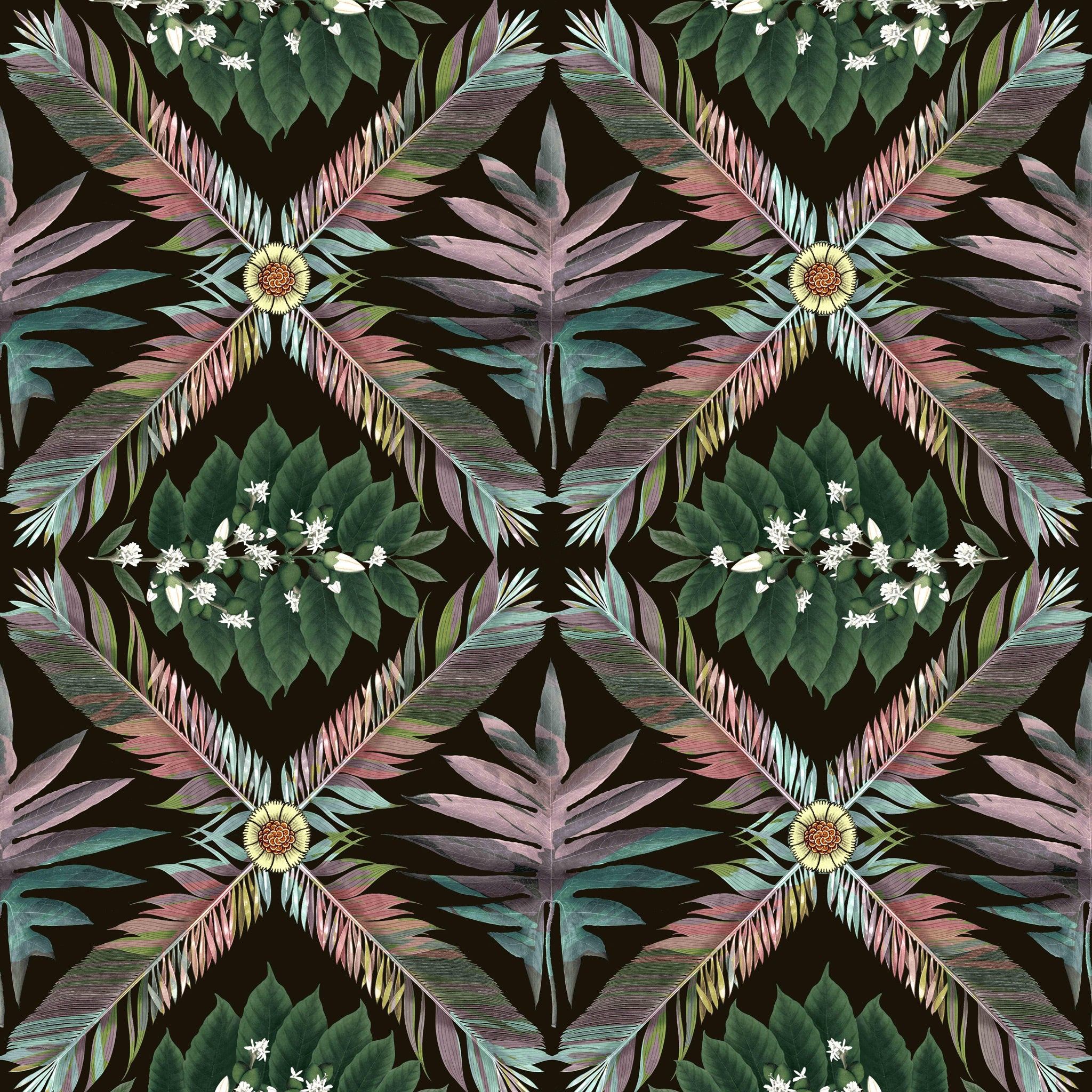 Christian Lacroix 'Feather Park' Fabric Jais FCL7063/01