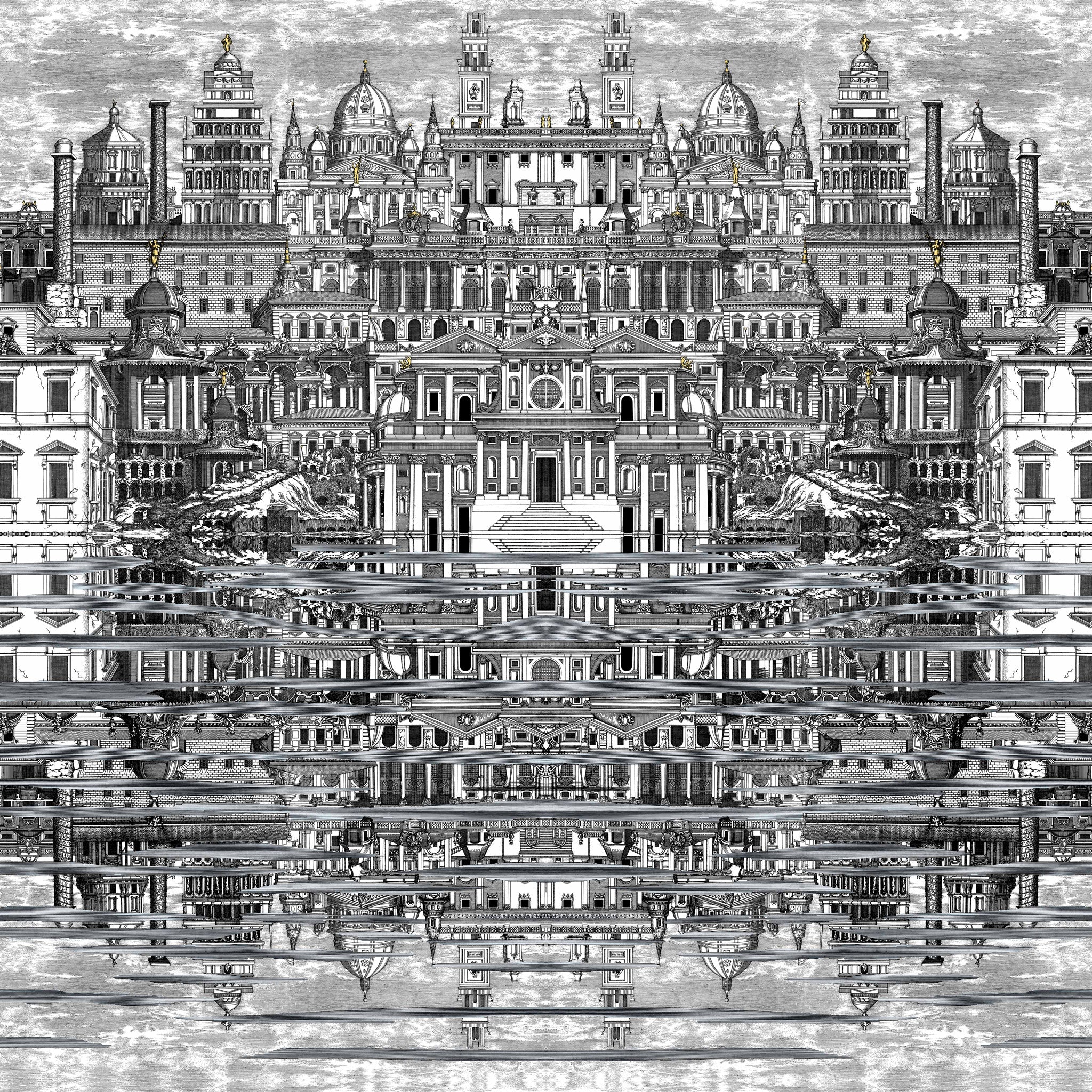 Cole and Son Fornasetti 'Riflesso' Wallpaper 114/20040