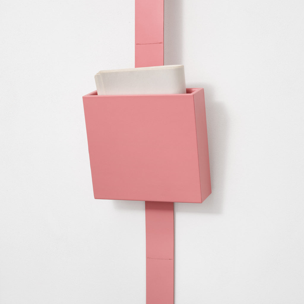 Kvadrat / Raf Simons 'Leather Accessory Box' - Large Pink In Situ
