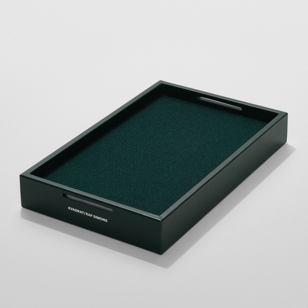 Kvadrat / Raf Simons 'Leather Mirror Tray' Dark Green