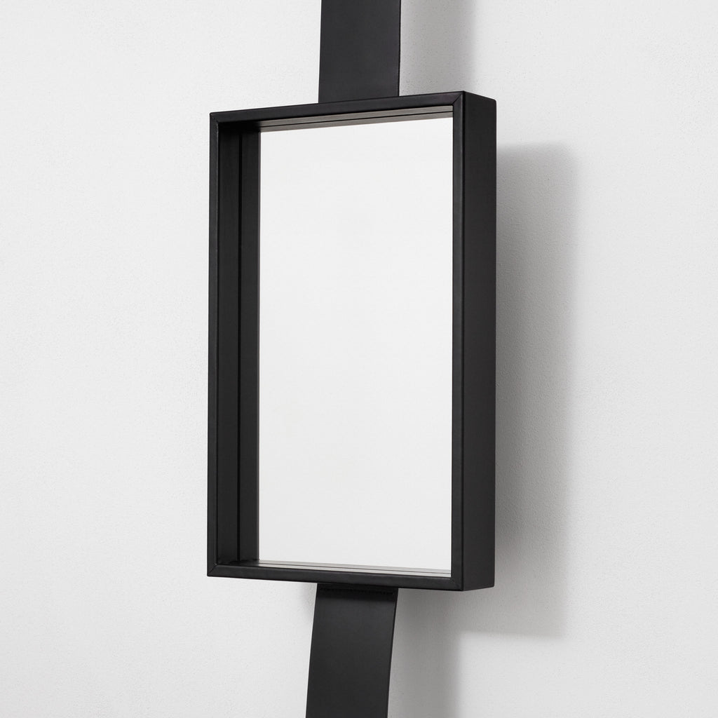 Kvadrat / Raf Simons 'Leather Mirror Tray' Black Hanging