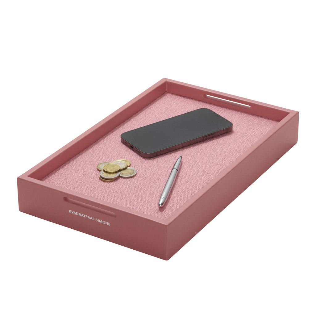 Kvadrat / Raf Simons 'Leather Mirror Tray' Pink
