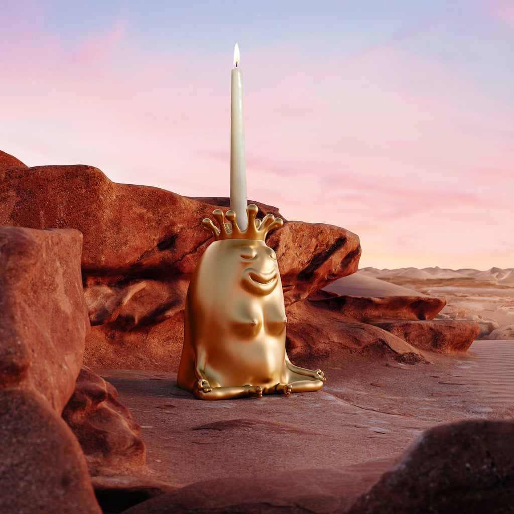 L'Objet x Haas Brothers 'King & Queen' Candlesticks (Set of 2) Desert Queen