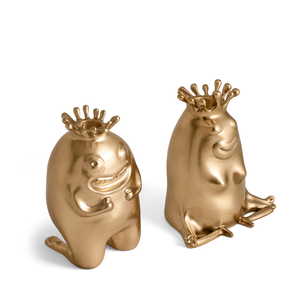 L'Objet x Haas Brothers 'King & Queen' Candlesticks (Set of 2) Front