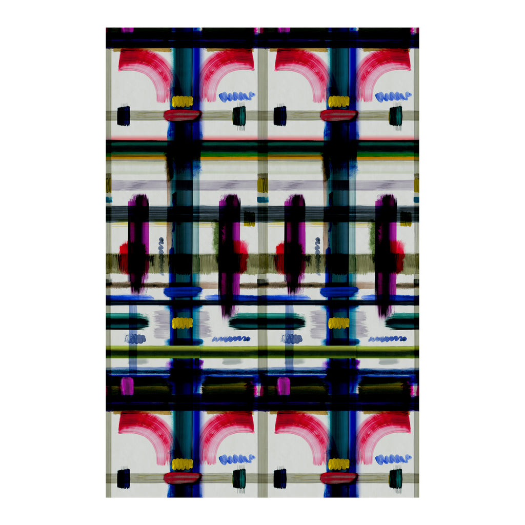 Moooi Carpets 'Corinthian Check' Rectangular Rug by Kit Miles - Jewel 200 x 300cm