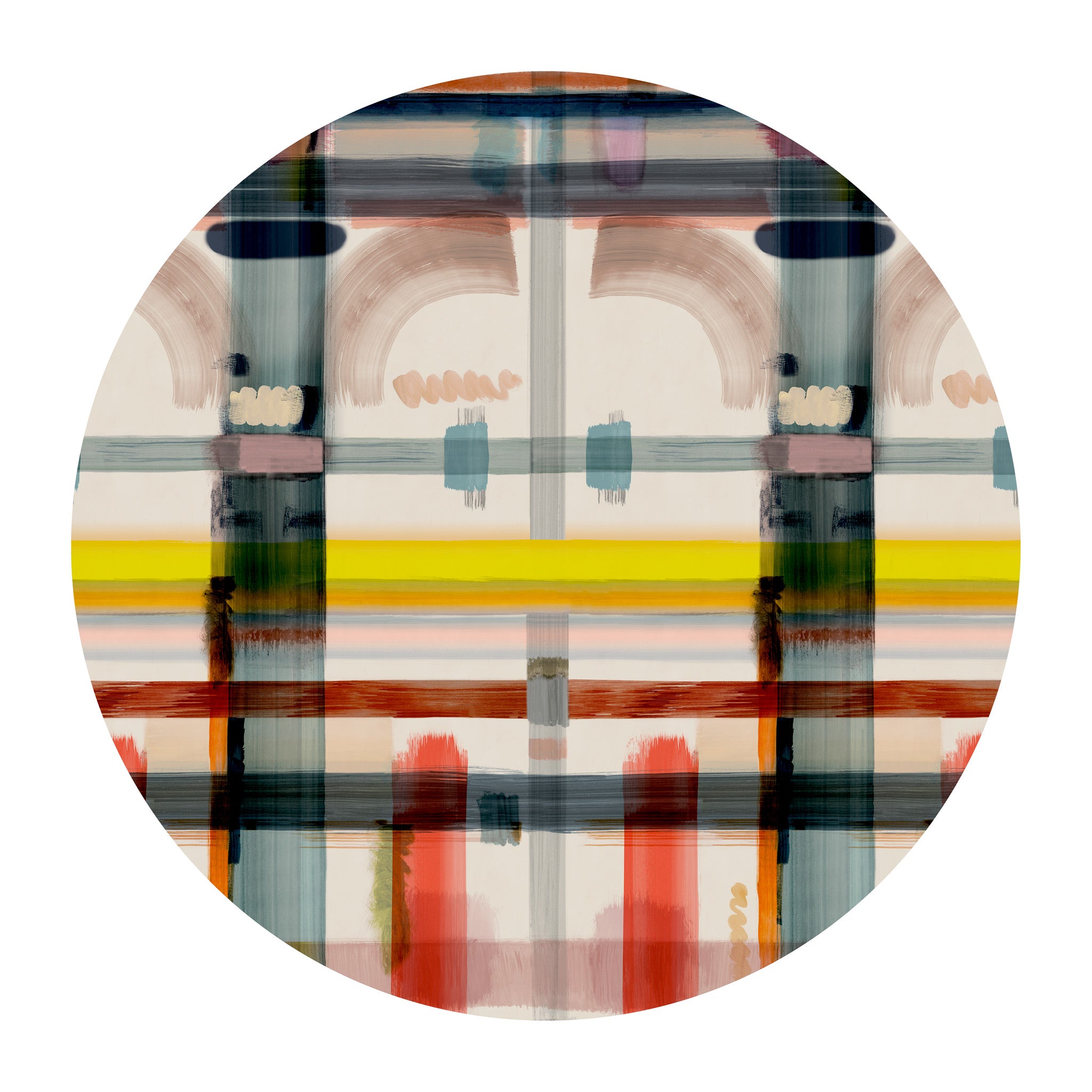 Moooi Carpets 'Corinthian Check' Round Rug by Kit Miles - Spring 250cm