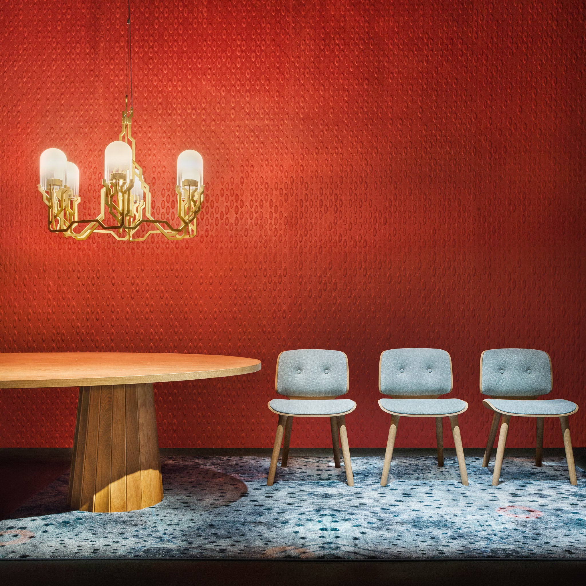 Moooi Carpets Extinct Animals / Flying Coral Fish Rug Roomset