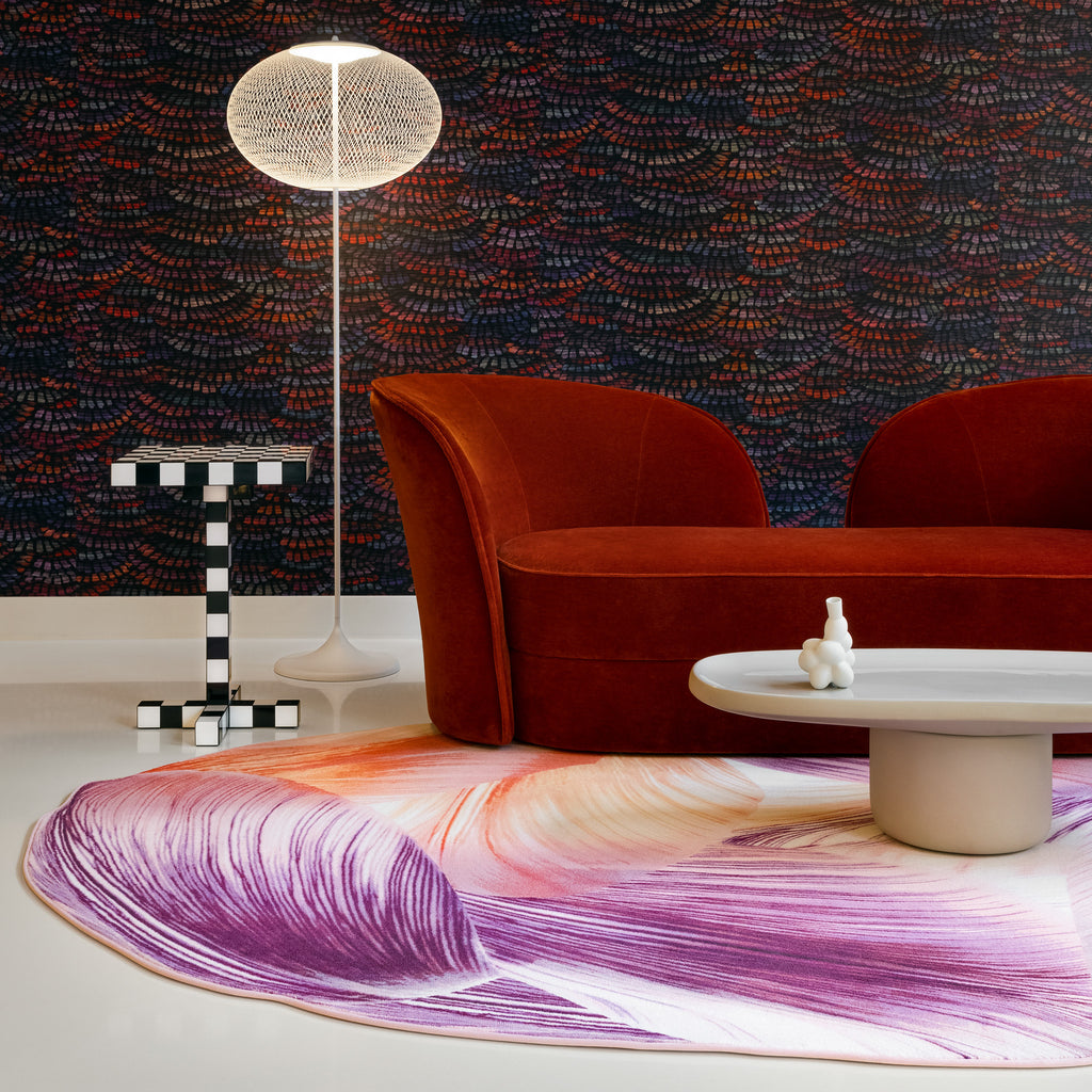 Moooi Carpets 'Red Cocoon' Rug by Hilde Koenders Room Scene Arte