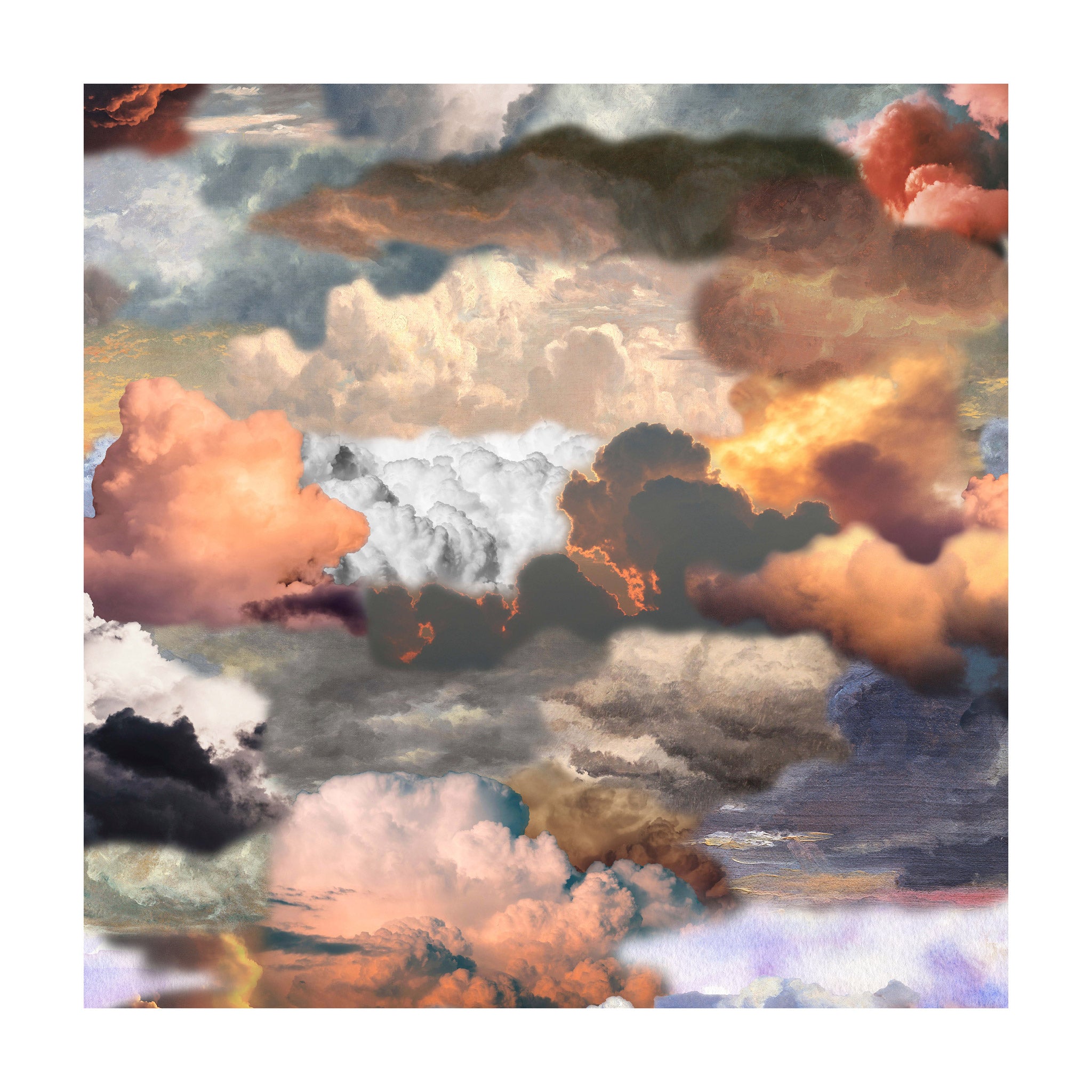 Moooi Carpets Walking on Clouds Square Rug - Dusk by Front 350