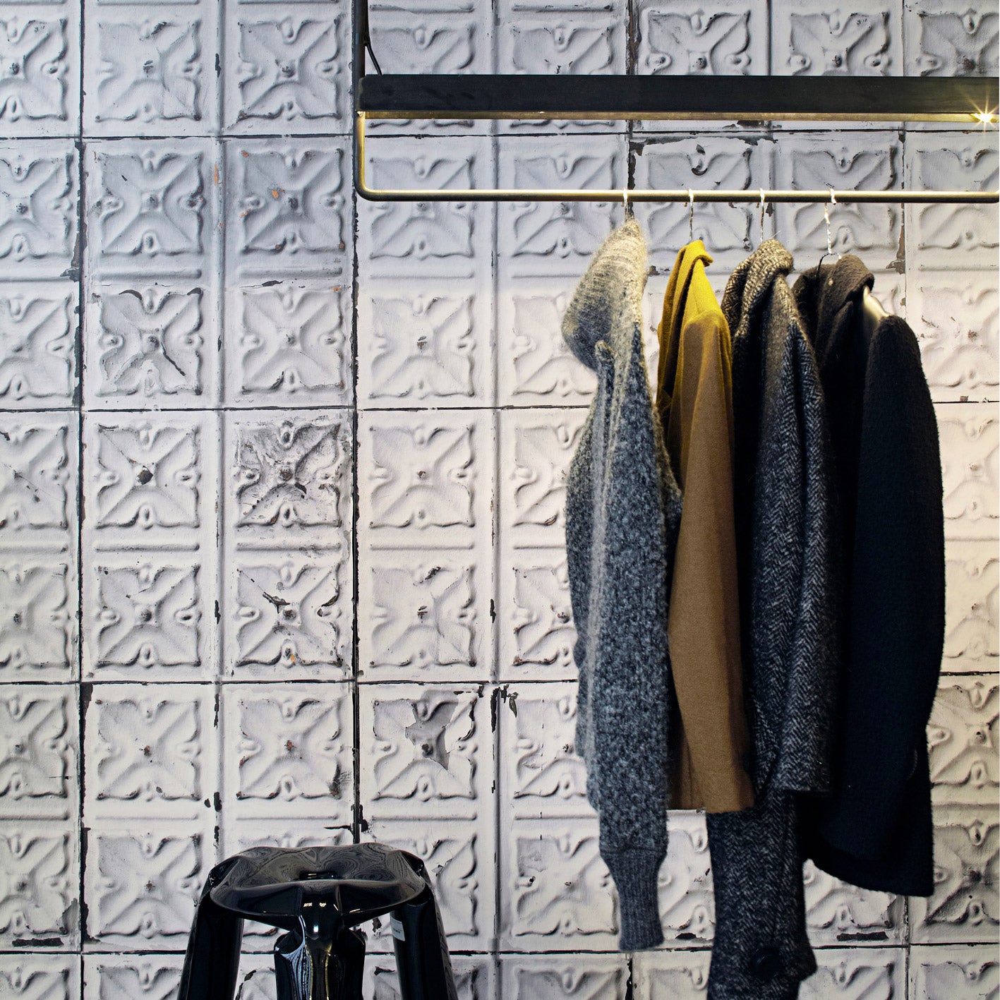 NLXL Brooklyn Tins Wallpaper by Merci - TIN-04 Roomset