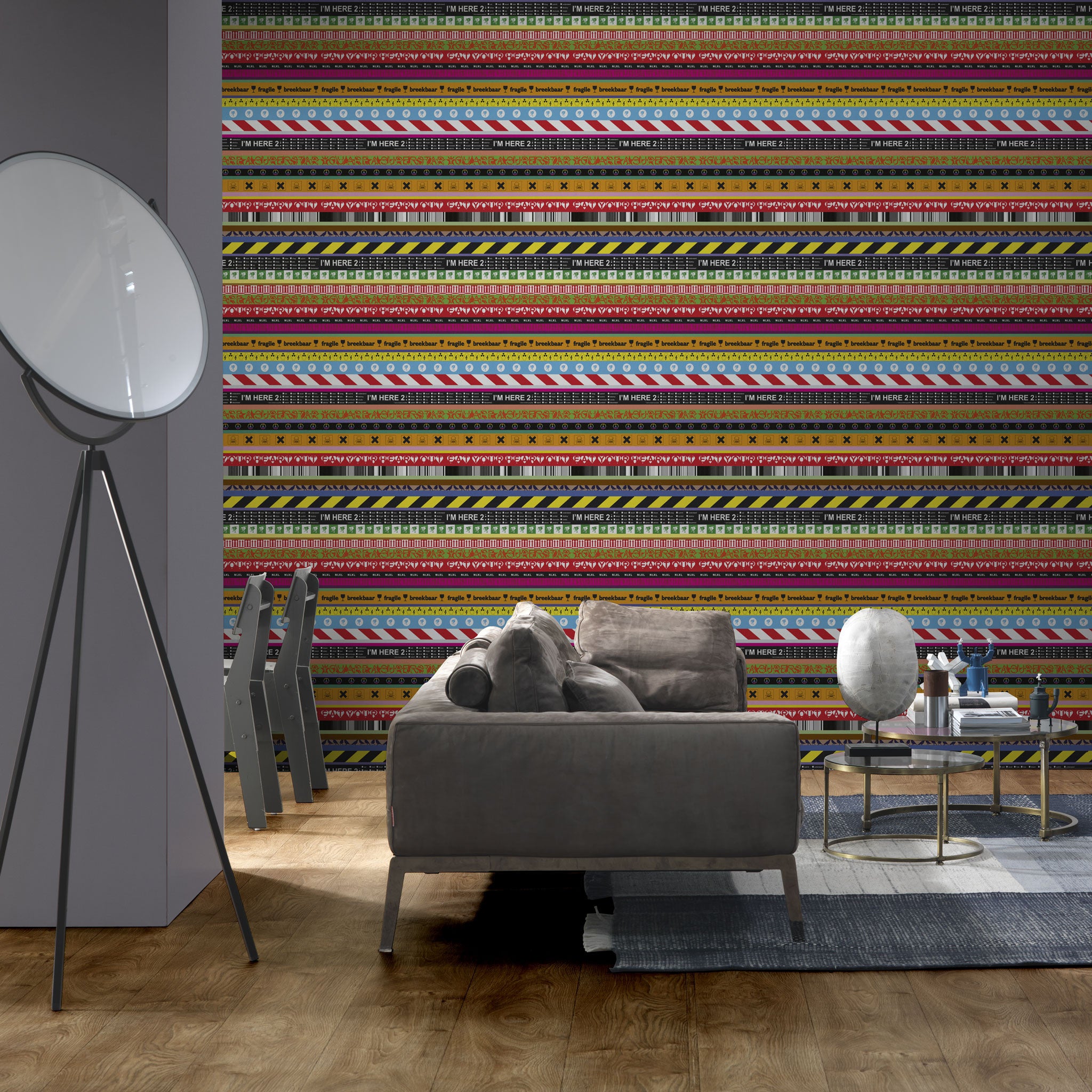 NLXL LAB Layers Wallpaper by Richard Hutten Roomset