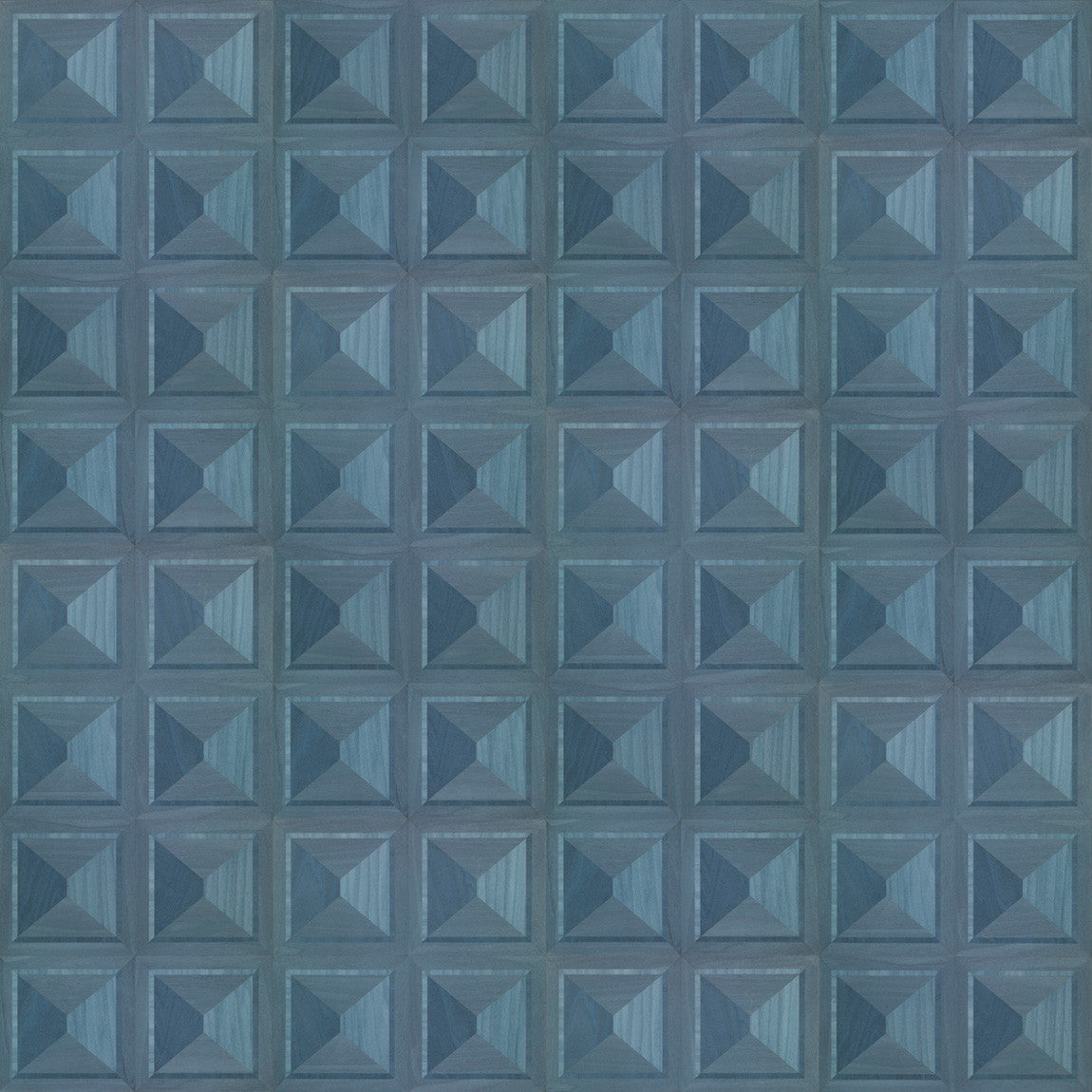 NLXL Lab Marquetry Wallpaper by Thomas Eurlings Blue Flatshot