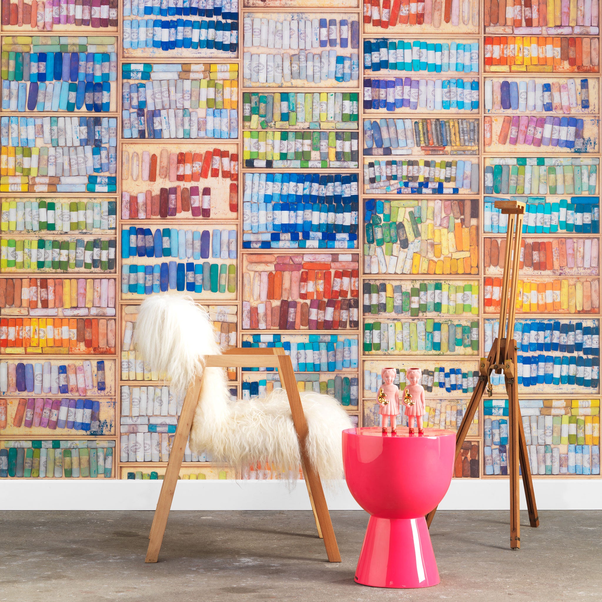 Coloured Chalk Wallpaper by Mr & Mrs Vintage