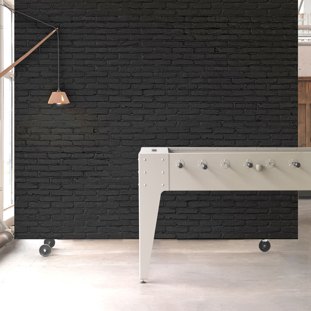 Black Brick Wallpaper by Piet Hein Eek Roomset