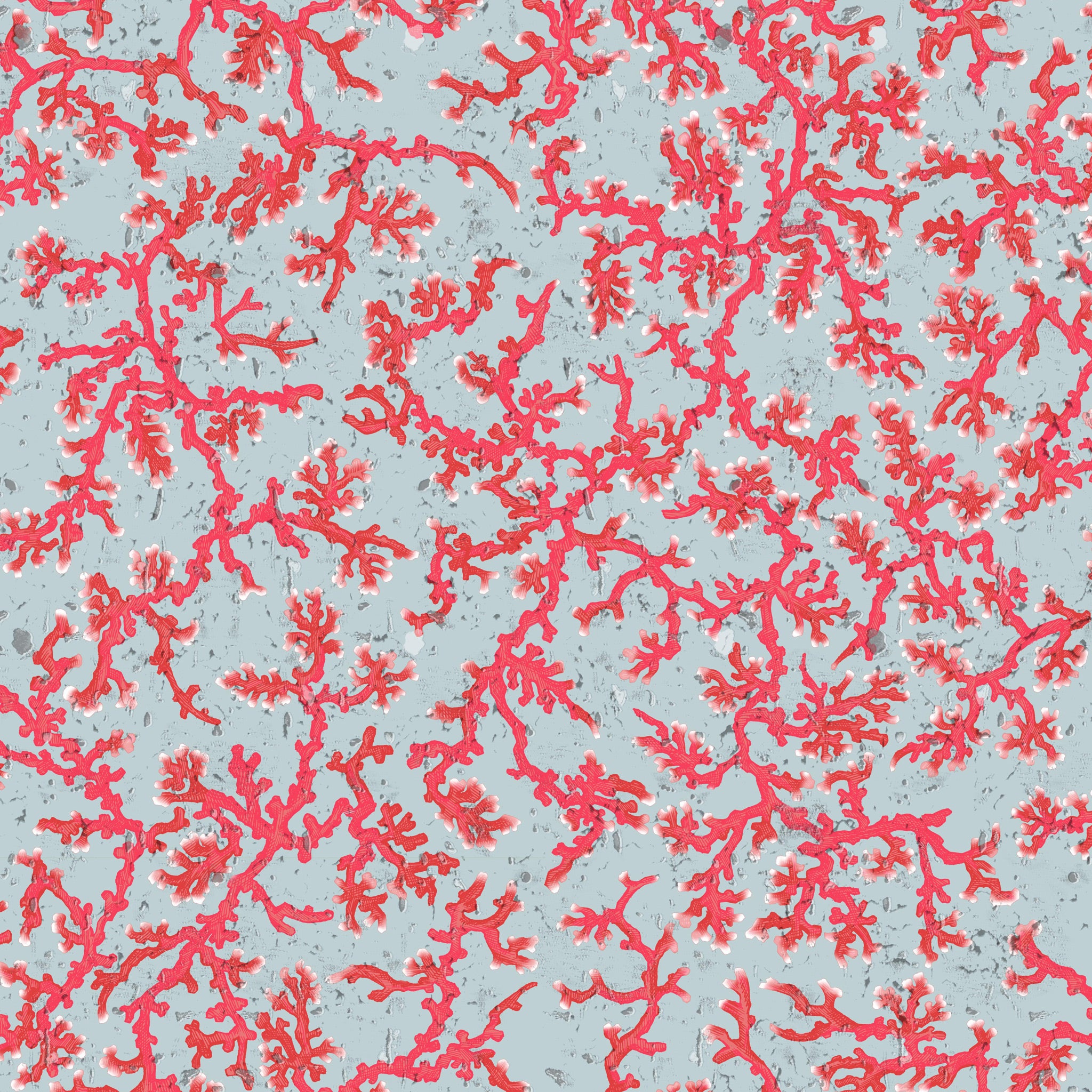 Timorous Beasties 'Coral Cork' Wallpaper Pale Blue