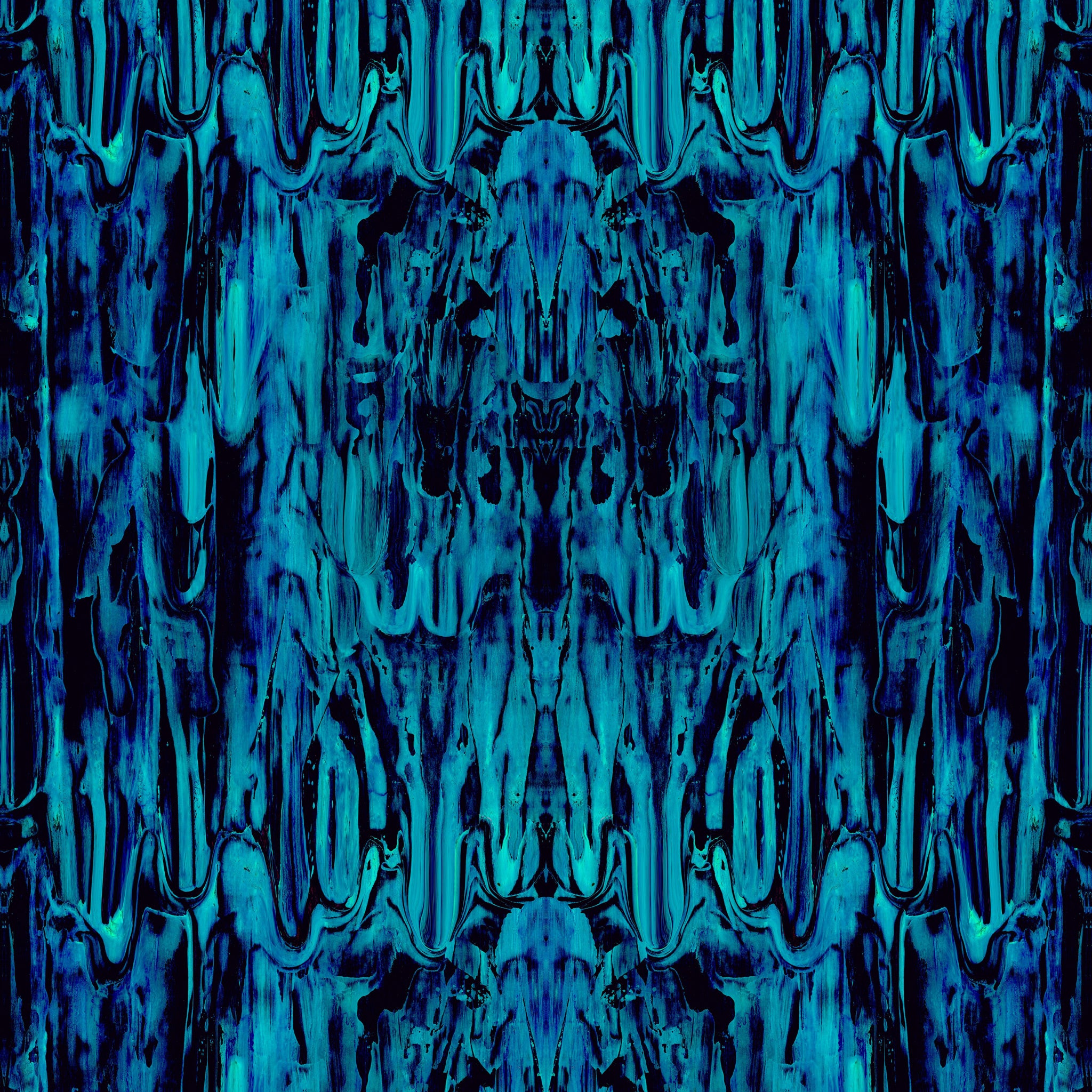 Timorous Beasties 'Gerhard Gum' Velvet Fabric Azure