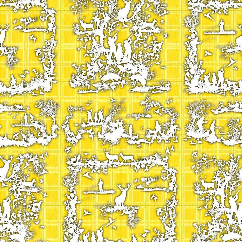 Timorous Beasties 'Glorious Twelfth' Wallpaper Yellow