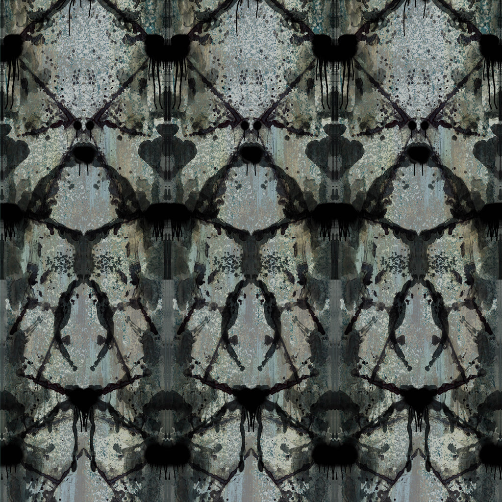 Timorous Beasties Rorschach Diamond Panel Wallpaper 3 Drops