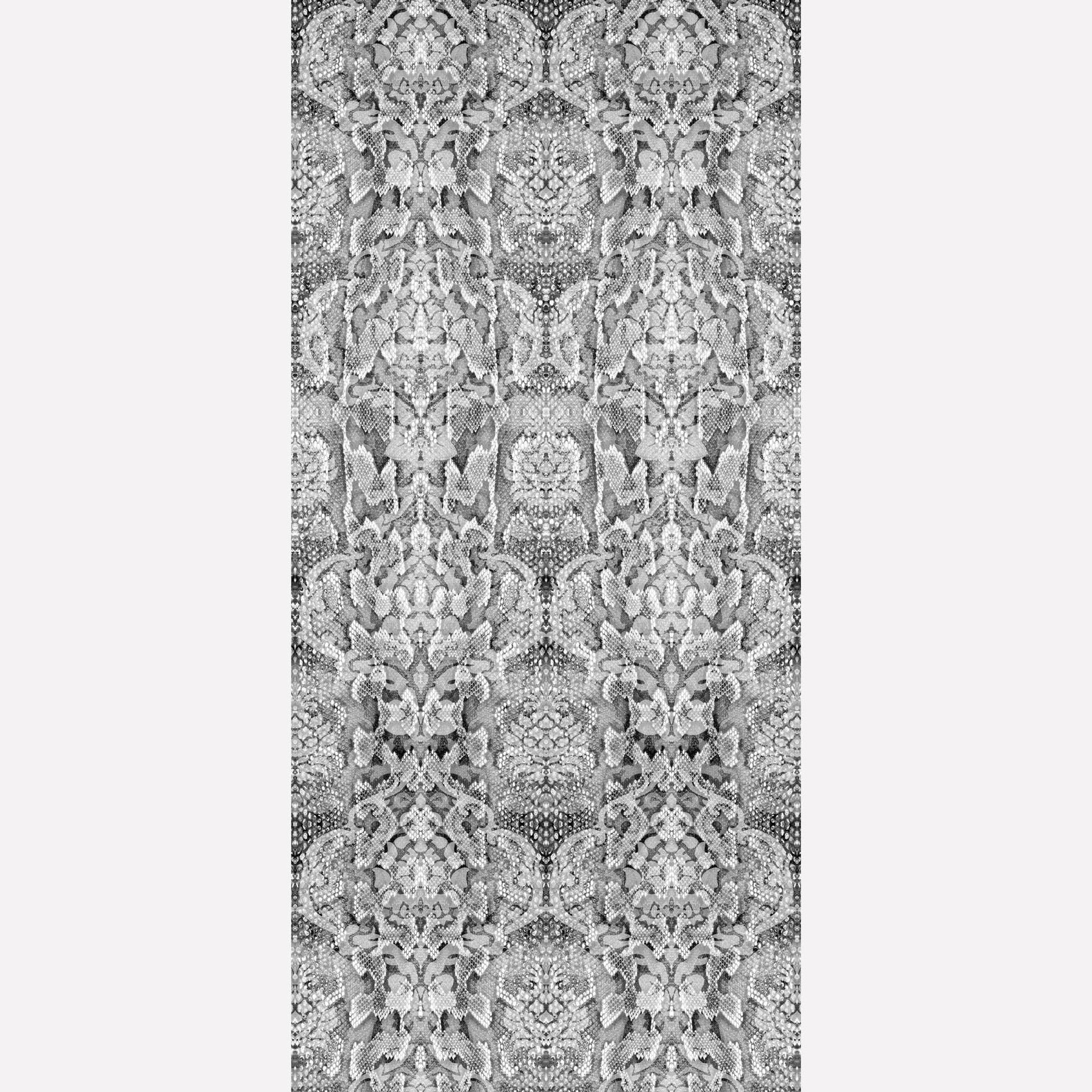 Timorous Beasties 'Snakeskin Damask' Superwide Wallpaper Black