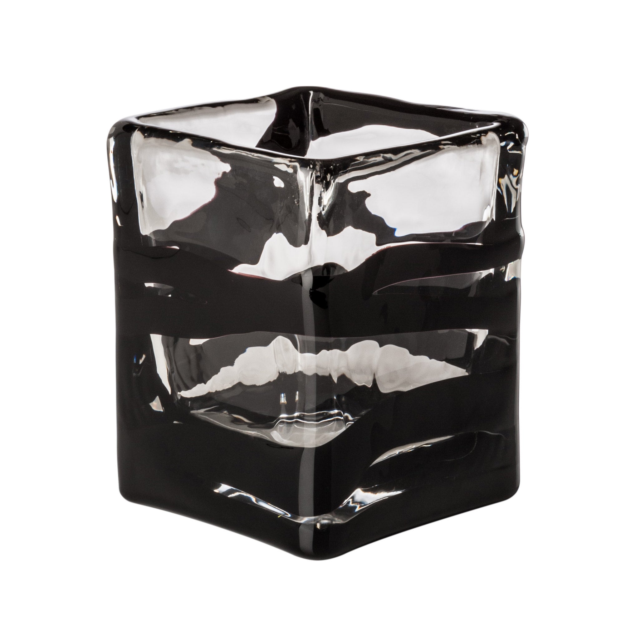 Venini 'Black Belt Quadro' Vase by Peter Marino