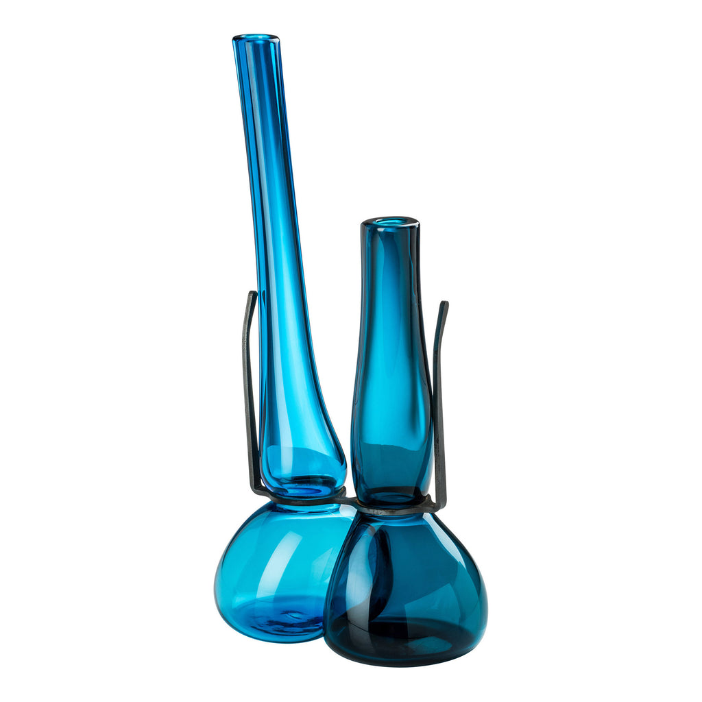 Venini Where Are My Glasses - Double Lens Vase Horizon/Aquamarine