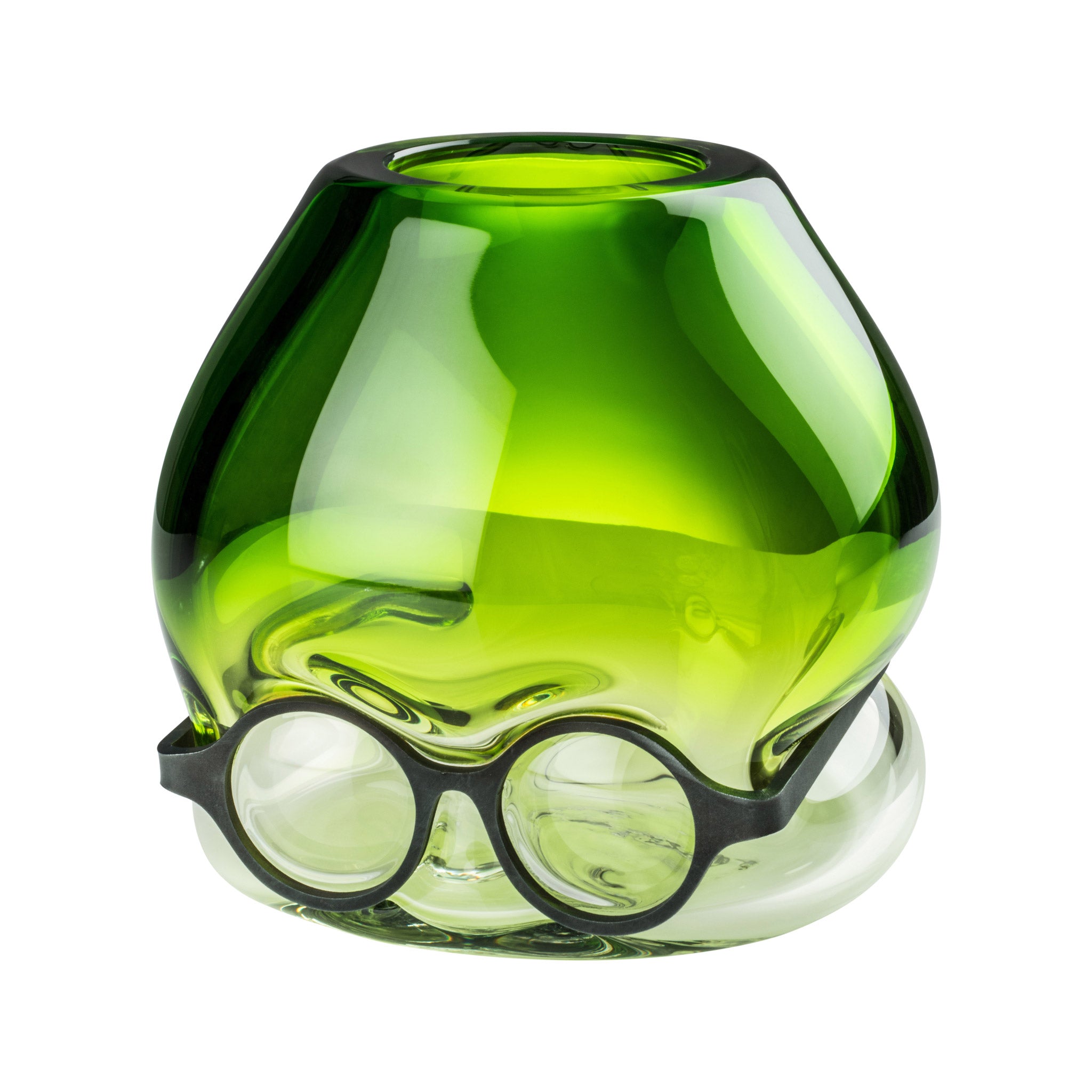 Venini Where Are My Glasses - Under Vase by Ron Arad Grass Green