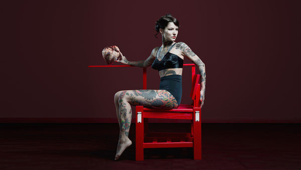Tattoo Chair by Cookie Bros available exclusively at Jane Richards Interiors