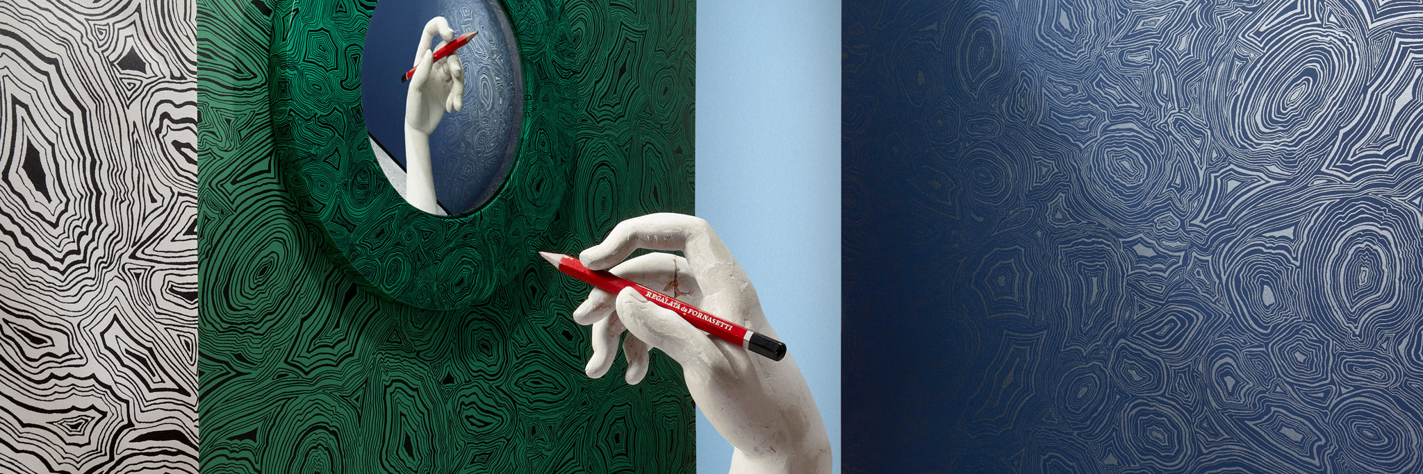 Cole & Son x Fornasetti 'Senza Tempo' Wallpaper Collection