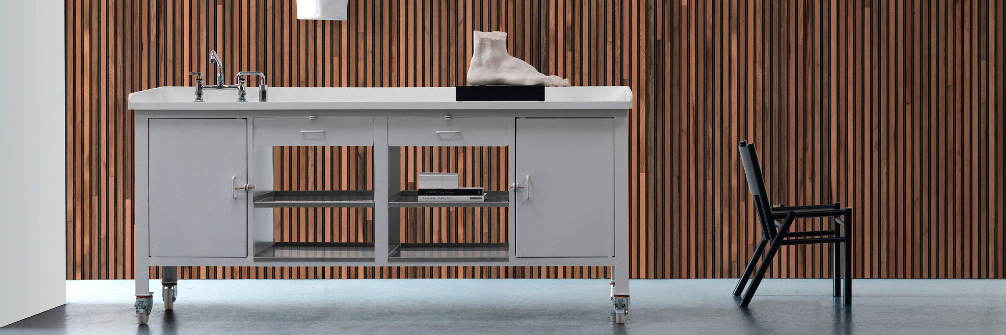 Timber Strips Wallpaper by Piet Hein Eek
