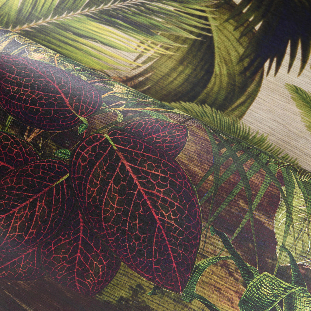 Arte 'Reverie Tropicale' Panoramic Wallpaper Detail