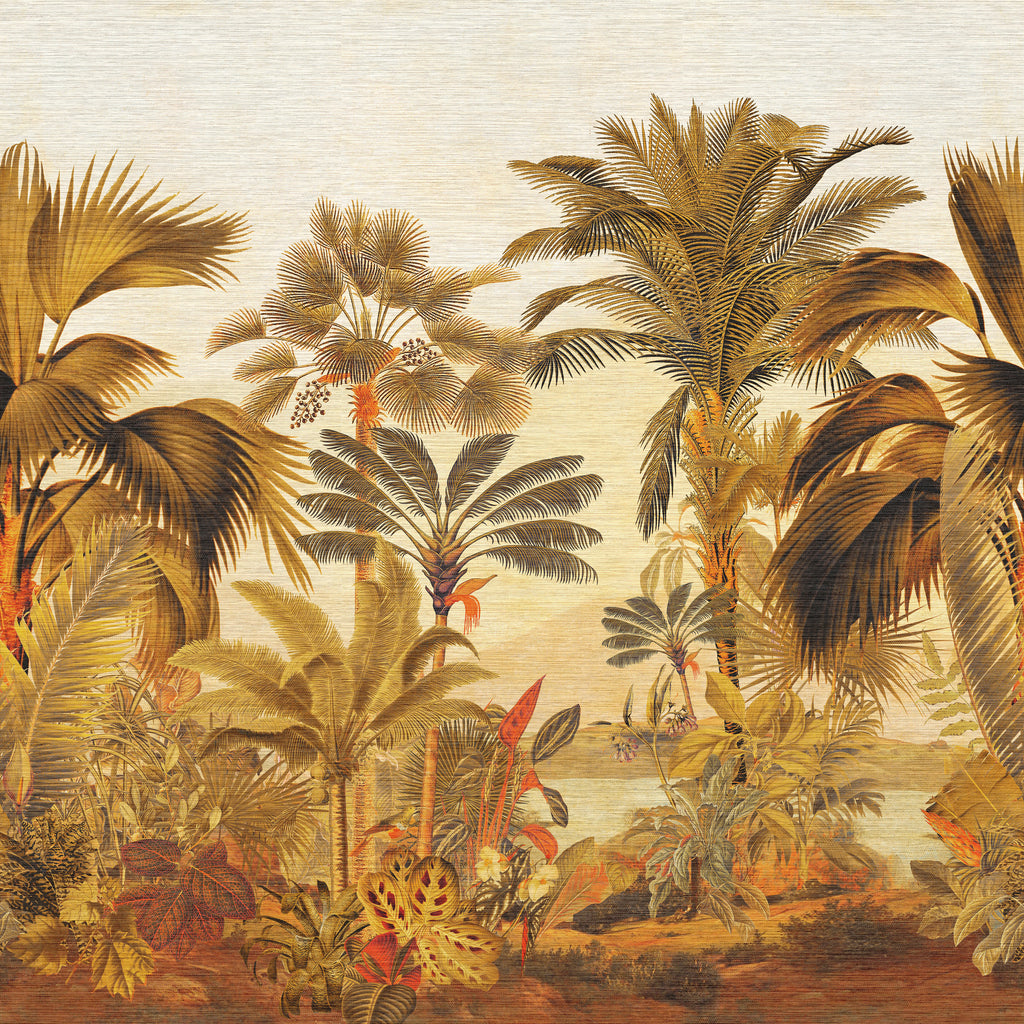 Arte 'Reverie Tropicale' Panoramic Wallpaper Golden Hour