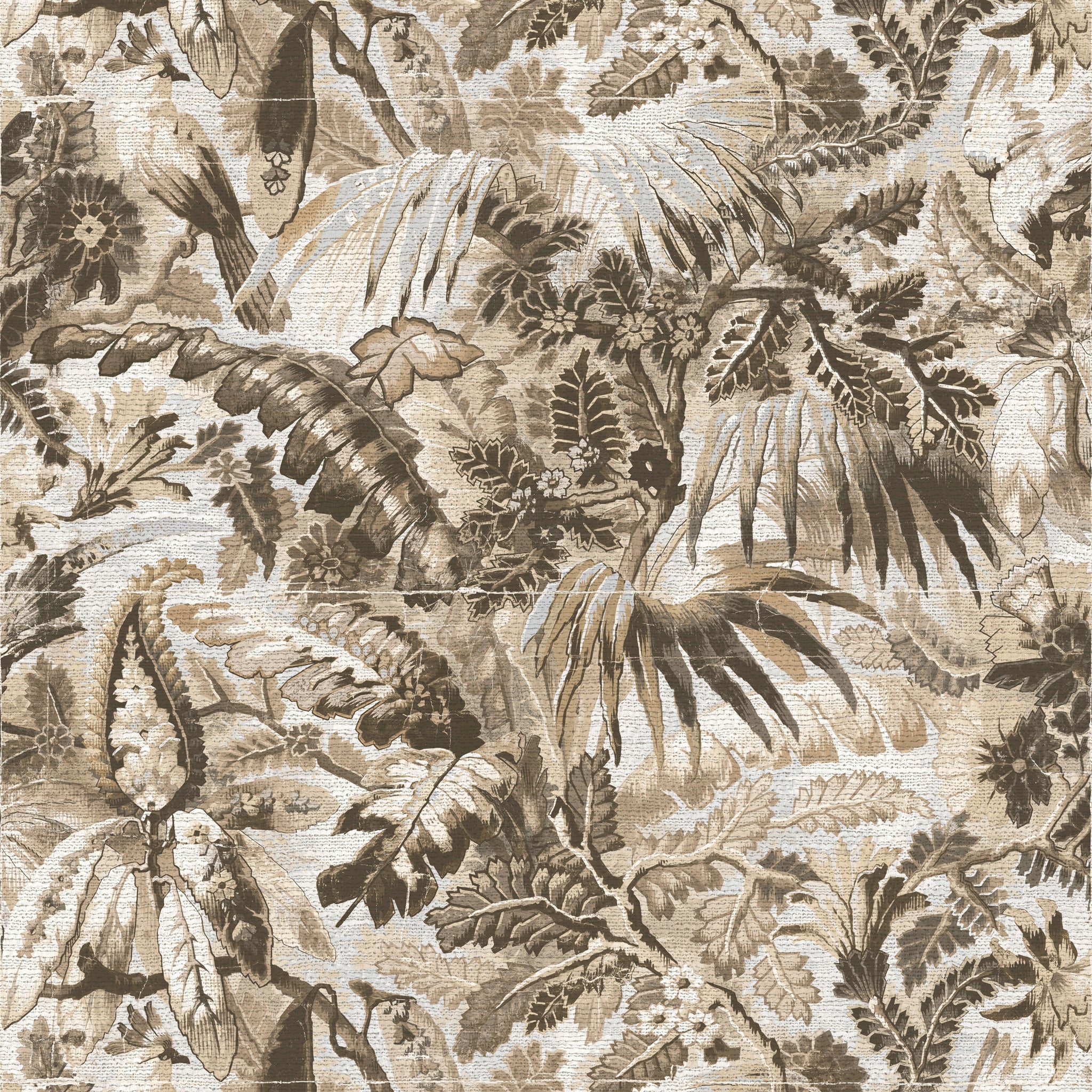 Arte Tropicali Wallpaper 33002 Linen Silver