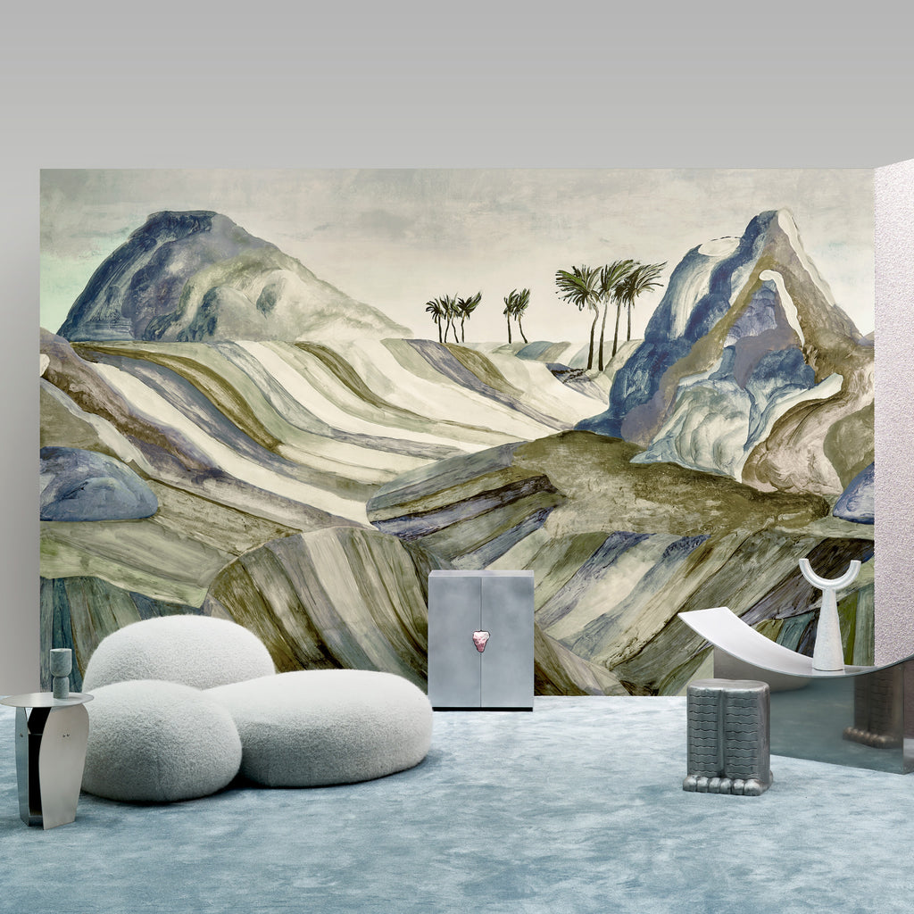Arte 'Zerzura' Panoramic Wallpaper 74062 Desert Night Room Scene