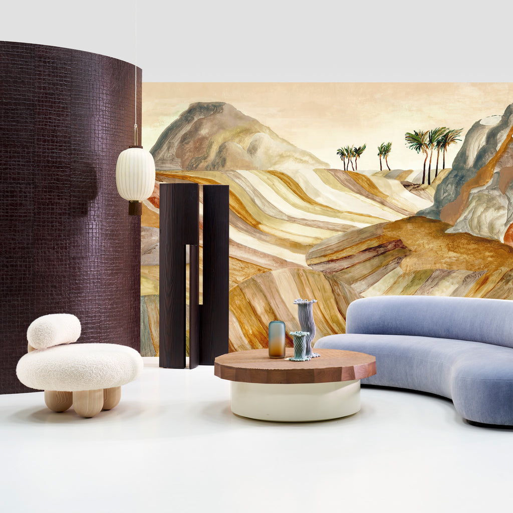 Arte 'Zerzura' Panoramic Wallpaper 74060 - Warm Sand Room Scene