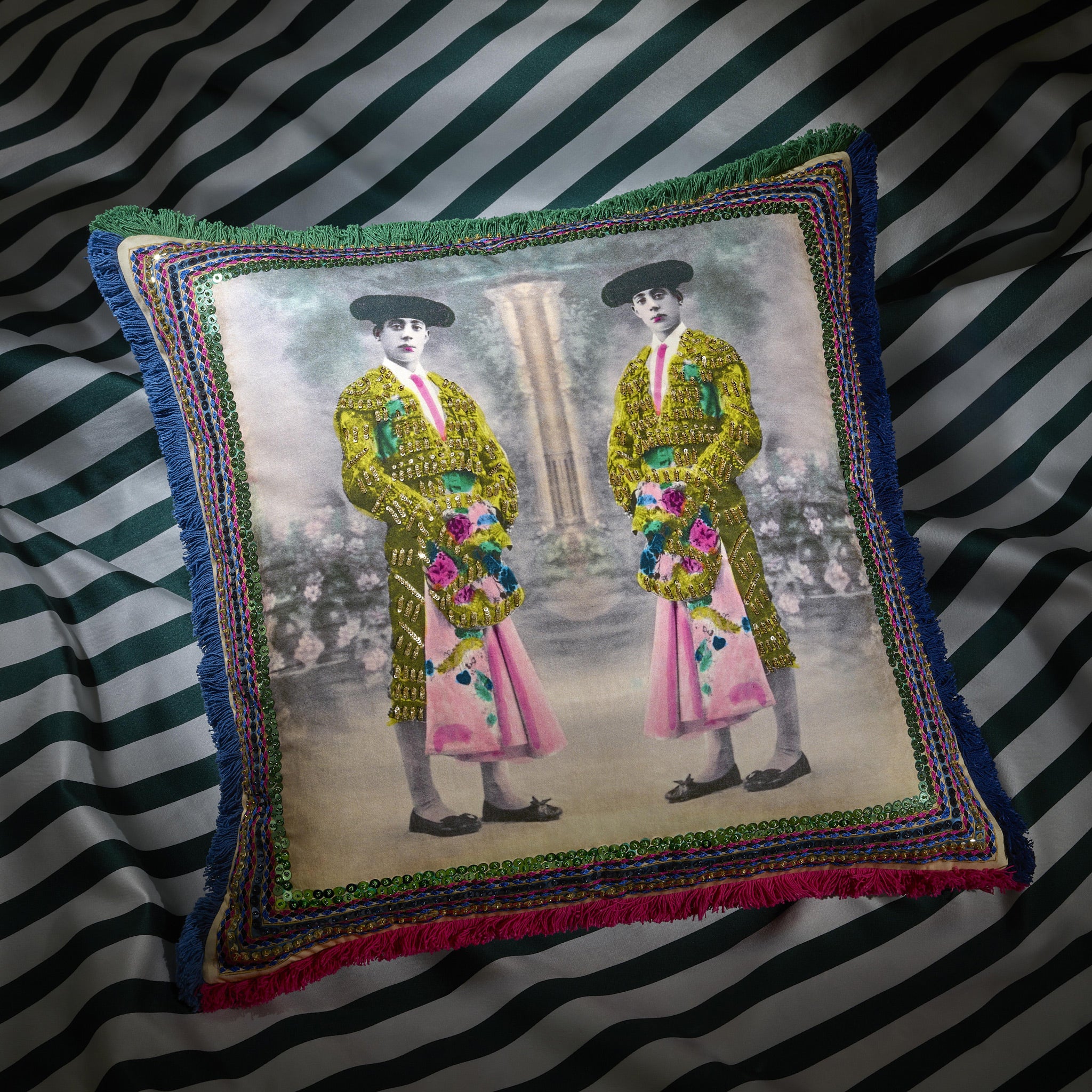 Christian Lacroix 'Torero Twins' Mosaique Cushion Mood